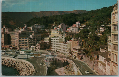 Vintage Postcard Group Of Deluxe Hotels Atami Japan