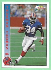 1992 Pacific Football Thurman Thomas #22 Buffalo Bills👍