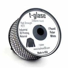 [3DMakerWorld] taulman3D T-Glase Filament - 2.85mm, 1lb, White (5in spool)