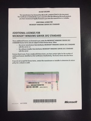 Windows Server 2012 Additional Lizenz mit MwSt-Rechnung