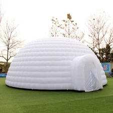 Dia 6m Giant White Inflatable Igloo Dome Tent Camping Tent For Decoration