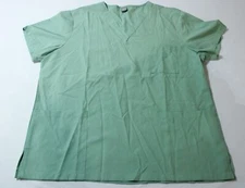 Niaahinn Women's Three-Pocket Solid Stretch V-Neck Scrubs Top JW7 Mint Size XL