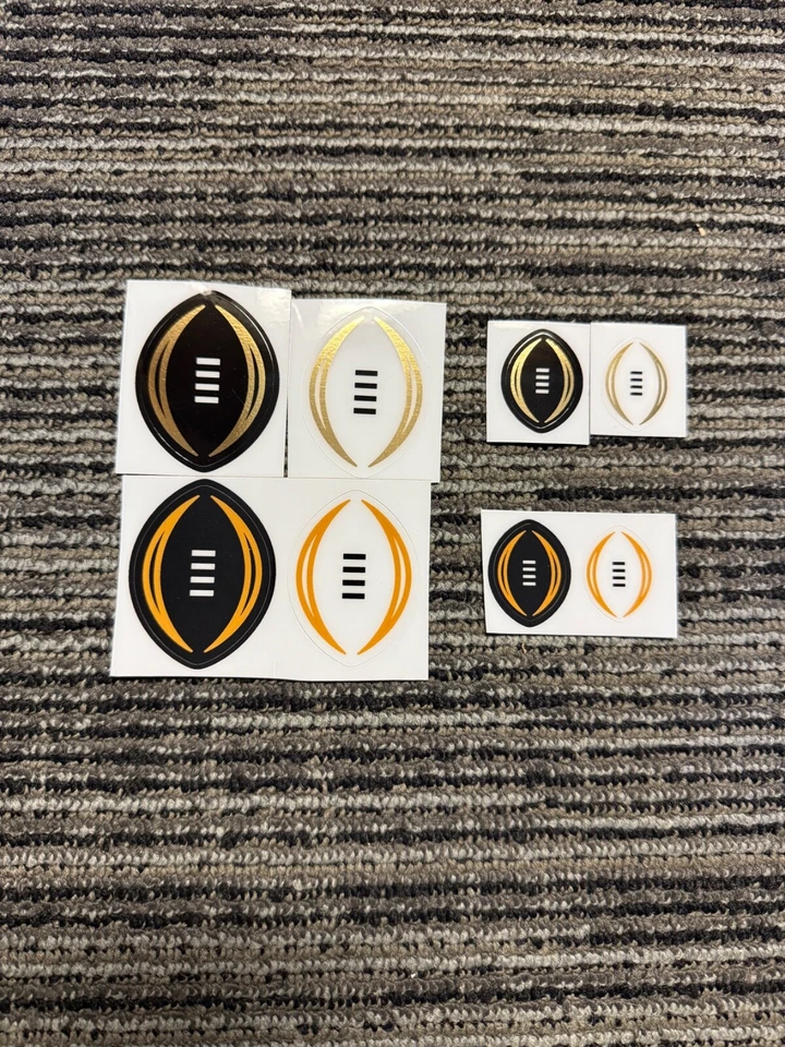 Mini Or Full Size NCAA Playoff Football Helmet Decal RARE, Speed, Flex, Schutt