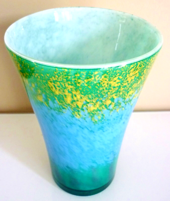 Vase Pâte De Verre Signé la Rochere Décor Framboise - Collection