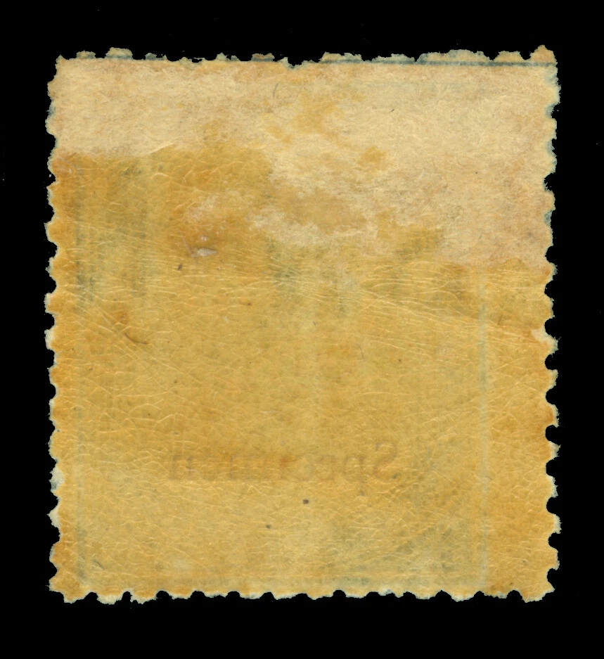 NUEVO SUR DE GALES 1876 Reina Victoria 1sh negro Scott # 60 embalaje original "ESPECIMEN" Foto 2 de 2