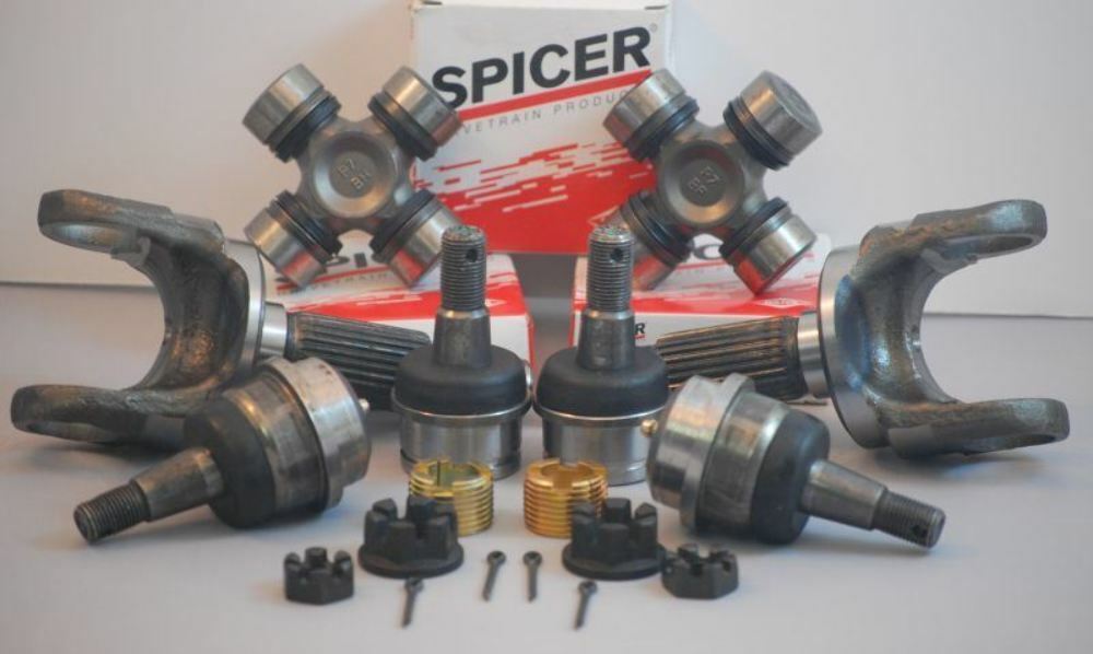 Dana 30/44 Axle Spindle Stub, U Joints, Ball Joints Jeep Tj Yj Xj 1986