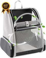 Bubble Pet Carrier Backpack for Cats Dogs Travel Backpack Black