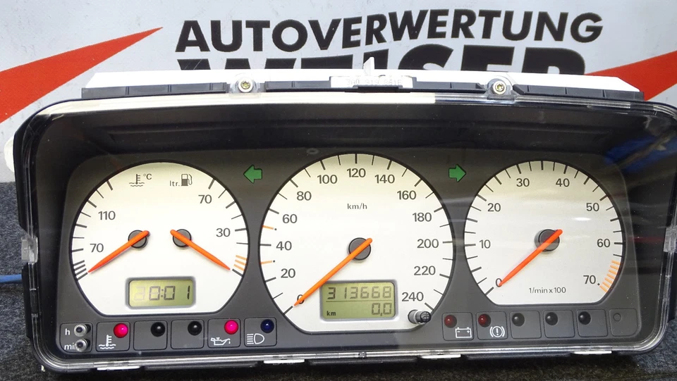 Tacho Kombiinstrument VW PASSAT 35i Bj96 313.668km 3A0919861E 616063202 - Bild 2 von 4