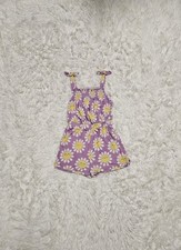 Little Sleepies FLOWER POWER Smocked Romper SIZE 6