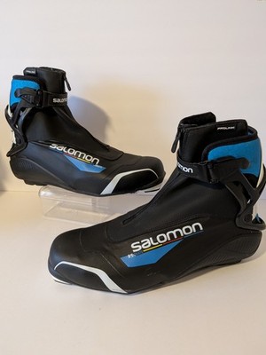 Salomon RS8 Prolink Nordic Skate Ski Boot Men's Size EU 51 1/3 US 16 Black Blue