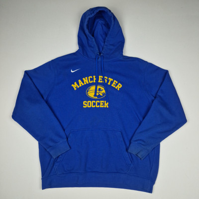 Nike Herren Hoodie Gr. XL blau - Manchester Fußball - Pullover - Vintage