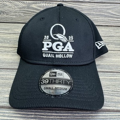 New Era 39Thirty 2025 PGA Champ Quail Hollow Black Fitted Hat Cap Size S/M