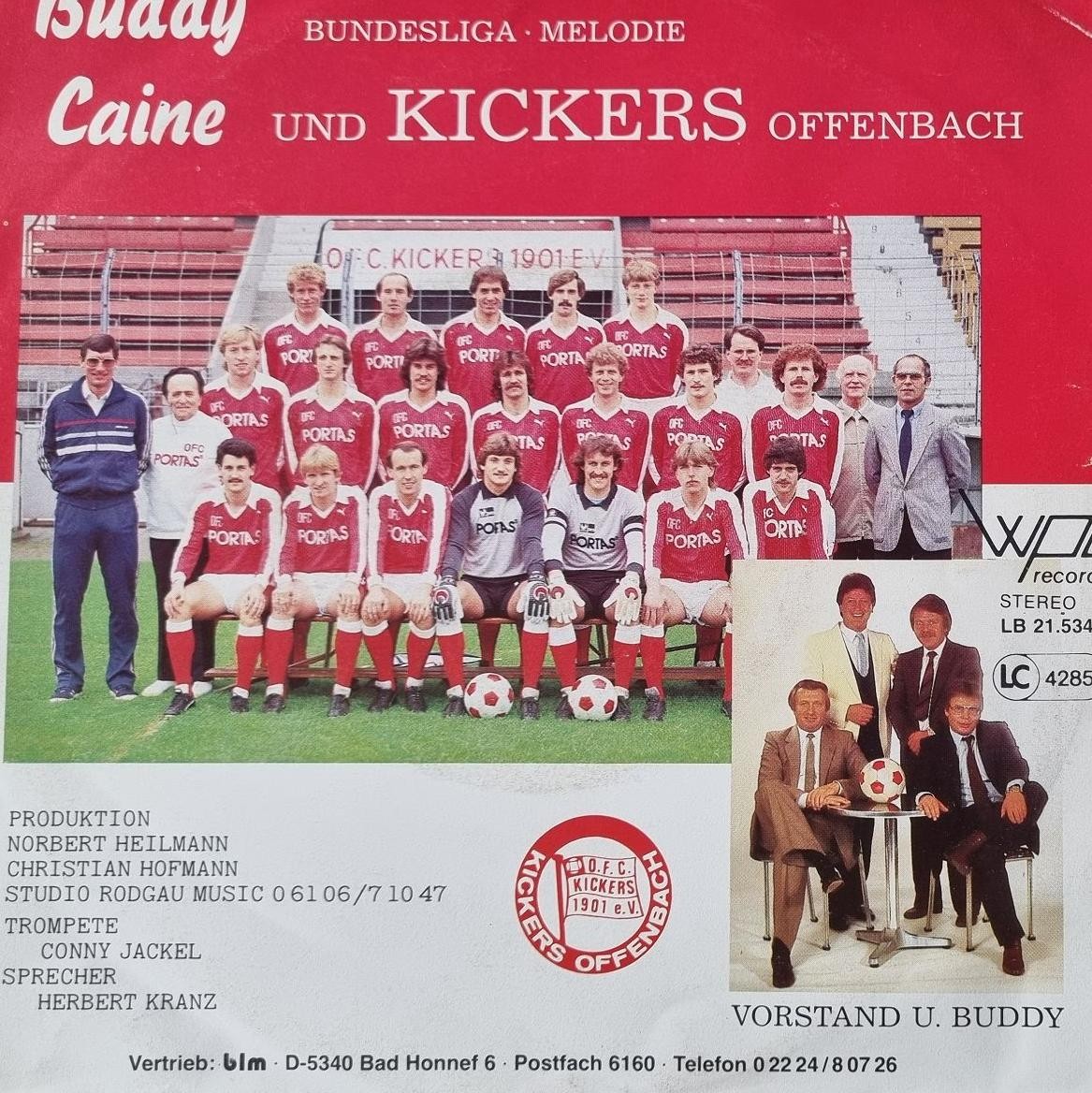 Buddy Caine & Kickers Offenbach - Rot Und Weiss Sind Unsre Farben 7'' Vinyl Buddy Caine & Kickers Offenbach - Rot Und Weiss Sind Unsre Farben 7'' Vinyl