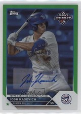 2023 Topps Pro Debut Green Foil Auto 17/99 Josh Kasevich #PD-154 Auto 02dl
