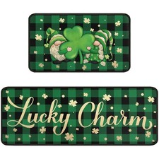 St Patricks Day Kitchen Rugs and Mats Sets of 2,St.Patrick's Day Kitchen Deco...