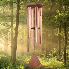 Large 44" Deep Tone Wind Chimes for Outdoor Garden, Memorial Chime with 6 Tune