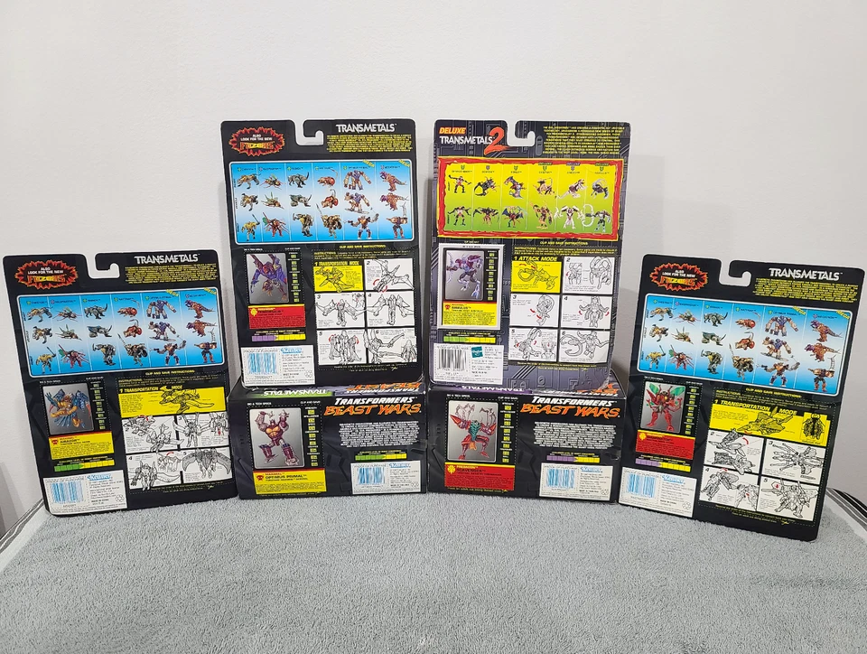 Transformers Beast Wars Transmetals Lot Rare Optimus Primal MISB MOSC SEALED - Image 2 of 2