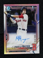 2021 Bowman Draft Chrome Draft Pick Refractor 316/499 Marcelo Mayer #CDA-MM Auto