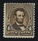 CKStamps: US Stamps Collection Scott#222 4c Lincoln Mint H OG