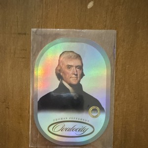 Super Products Thomas Jefferson Pieces of the Past Ovalocity Card I-267