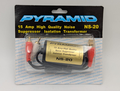 Pyramid Noise Suppressor Ground Loop Isolator, 15A NS-20 Eliminate Audio Noise 