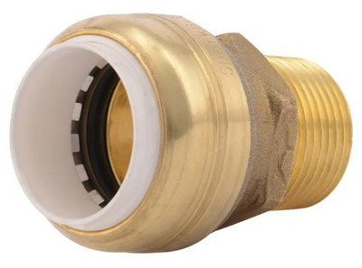 2pck SHARKBITE MALE ADAPTER  3/4'' PVC X 3/4'' MNPT PUSH-TO-CONNECT BRASS FITTING