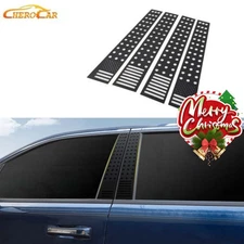 Window B Pillar Post Panel Trim Cover Accessories For Dodge RAM 1500 2018+ Black