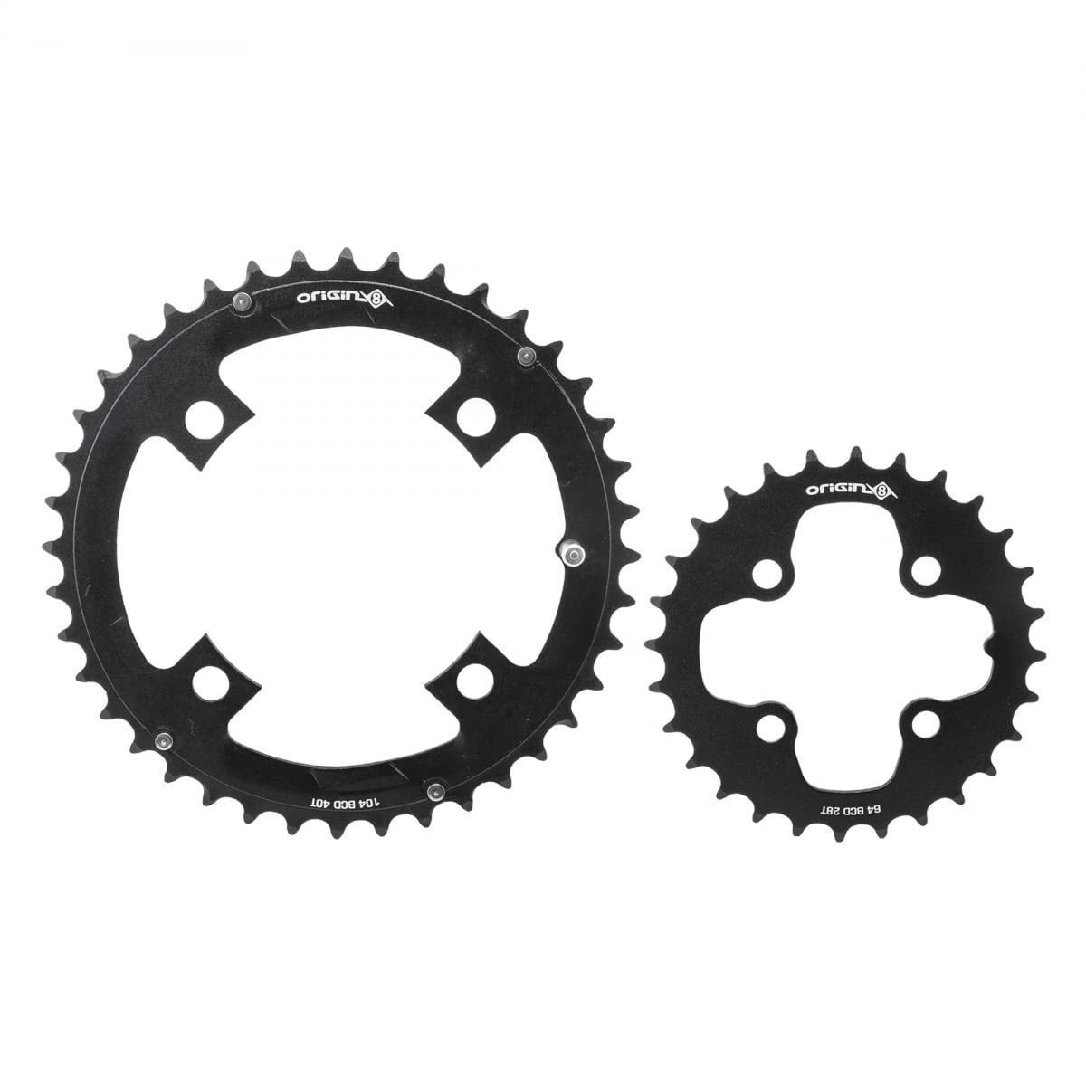 Origin8 Thruster 64/104mm BCD Chainring Set, 28/40T, AL 2014