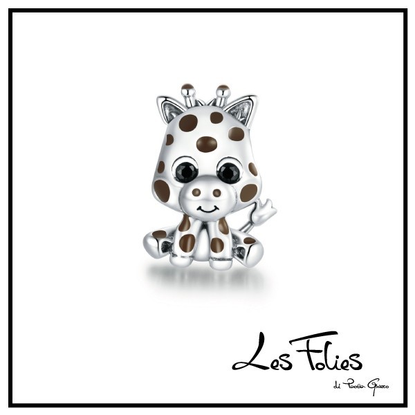 Charm Bebé Jirafa Mascota Colgante En Plata 925 - Les Folies