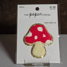 The Paper Studio Red Mushroom Sticker Patch 1 pc