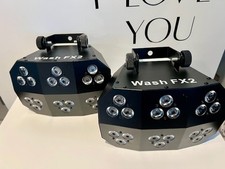 Set of Two, Chauvet DJ Wash FX2 Lights with 2 Power Cables and 1 Padded Bag