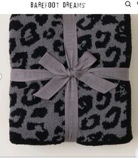 Barefoot Dreams CC BITW Blanket 54X72 Charcoal/Blk Brand NWT MSRP 180 ONLY 87
