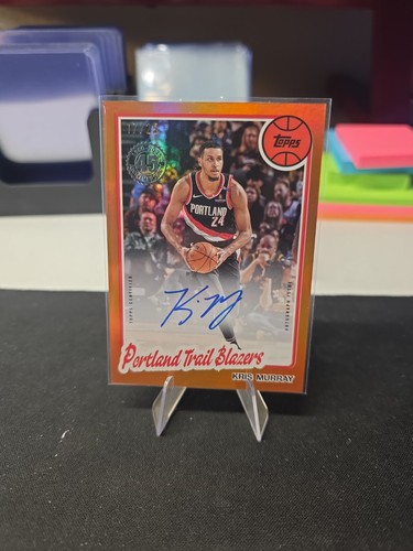 2025-26 Topps - 1980-81 Topps Basketball Autographs Kris Murray Orange /25