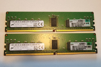 MICRON DDR4 2666 ECC 16GBx2枚(計32GB) Micron Memory Bundle with 32GB (2x16GB) DDR4 PC4-21300 2666MHz DR