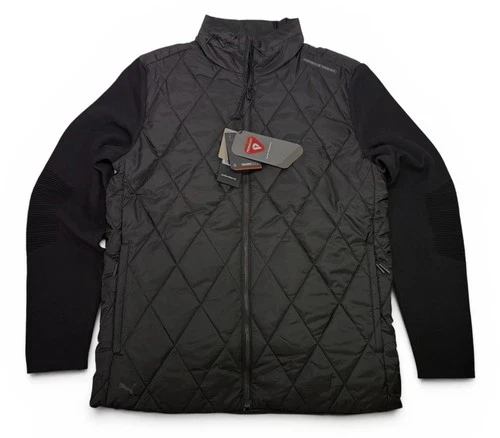 PUMA Porsche Design Hybrid Cardigan Jacket Black 625261 20 $350 Men's LARGE L - product listing photo