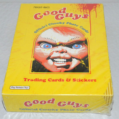 CHUCKY CHILD'S PLAY GOOD GUYS NEW SEALED TRADING CARD BOX  (24 PACKS) FRIGHT RAG