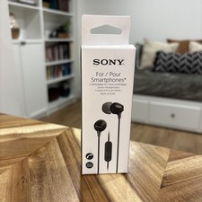 NIP Sony MDR-EX15APB In-Ear Earbud with Microphone Black