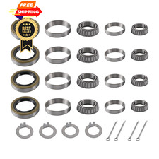 Trailer Hub Wheel Bearing 4 Sets Axle Kit for 5200-7000 LB