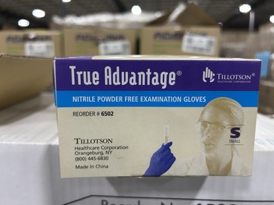 True Advantage Nitrile Exam Gloves Powder Free  Size Small