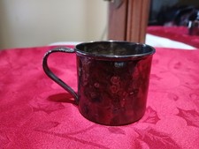 Antique Oneida Community Silverplate Baby Cup Engraved Initial G