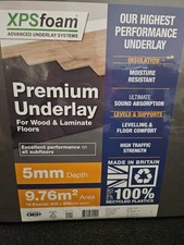 xps underlay 5mm premium quality made in UK 9.76sqm pack 19 boards FREE Delivery