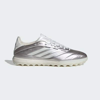 adidas Copa Pure IV Pro TF Mens Turf Soccer Shoes Taupe Metallic JS2559