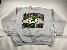 Vintage Green Bay Packers NFL Crewneck Sweatshirt Mens XL Gray Logo 7