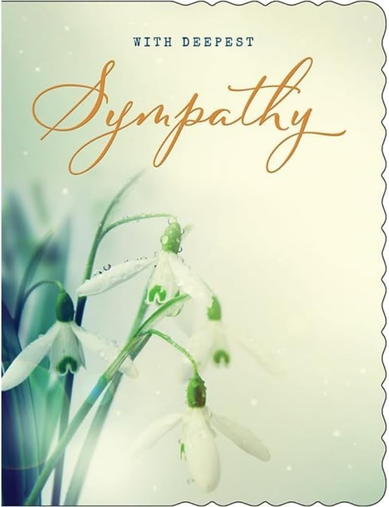 With Deepest Sympathy Card. 19x13m