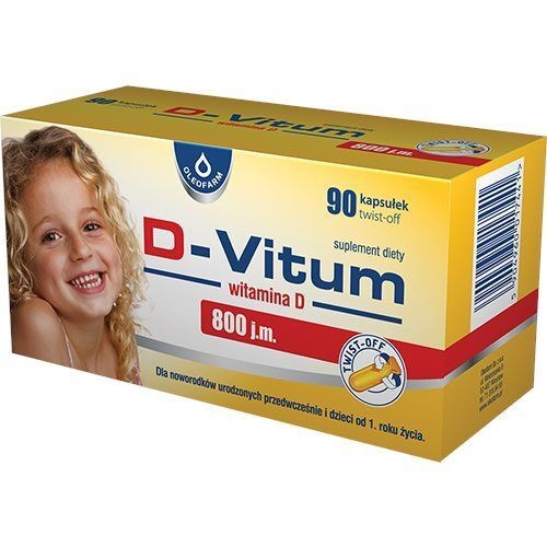 Oleofarm D-Vitum 800 J.m. 90Capsules Twist-Off - Image 2