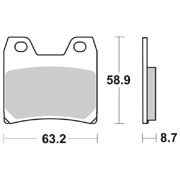 Yamaha FZS Fazer (RN06) 1000 SBS 770 BremsbeläGe 2001-2005-image
