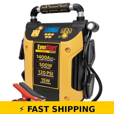 EverStart Maxx J5CPDE 1400A Jump Starter with Inverter & Compressor