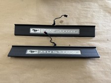 2024-2026 Ford Mustang My Color Sillscuff Plates Interior Trim Black - Oem