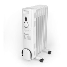 Image of Beldray 7 Fin Oil Filled Radiator 360° Degree Wheels Portable Compact Adjustable