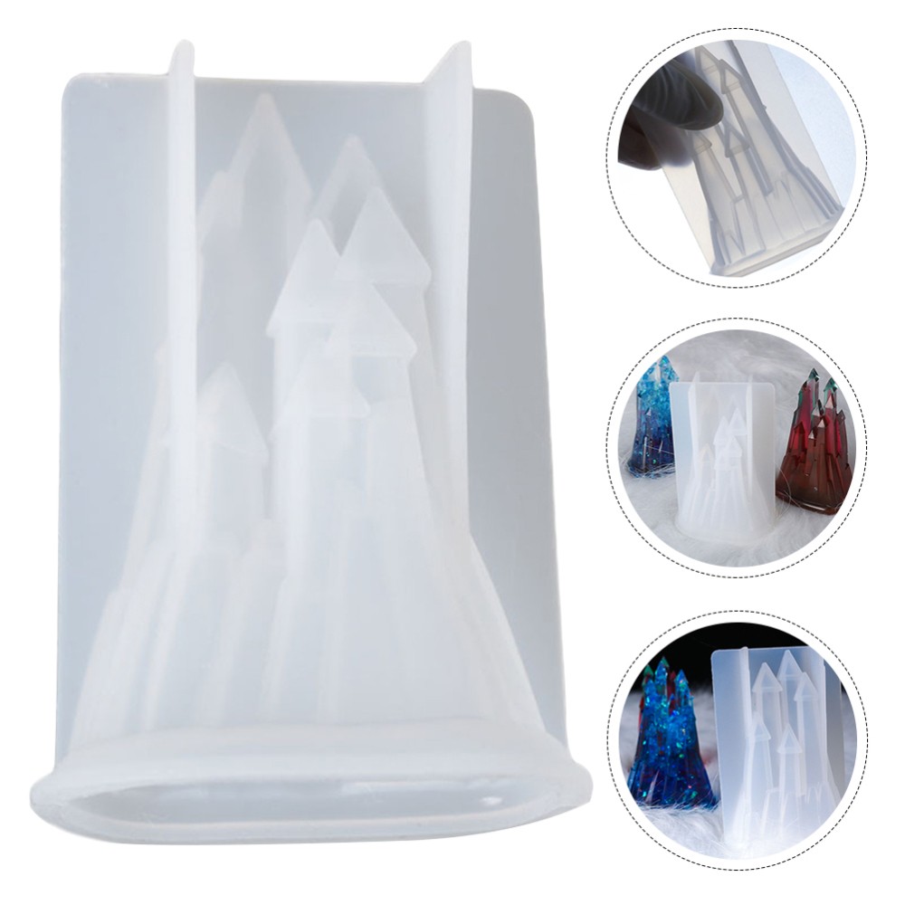 3D Castle Silicone Mold for Epoxy Resin Crafts and Crystal Making